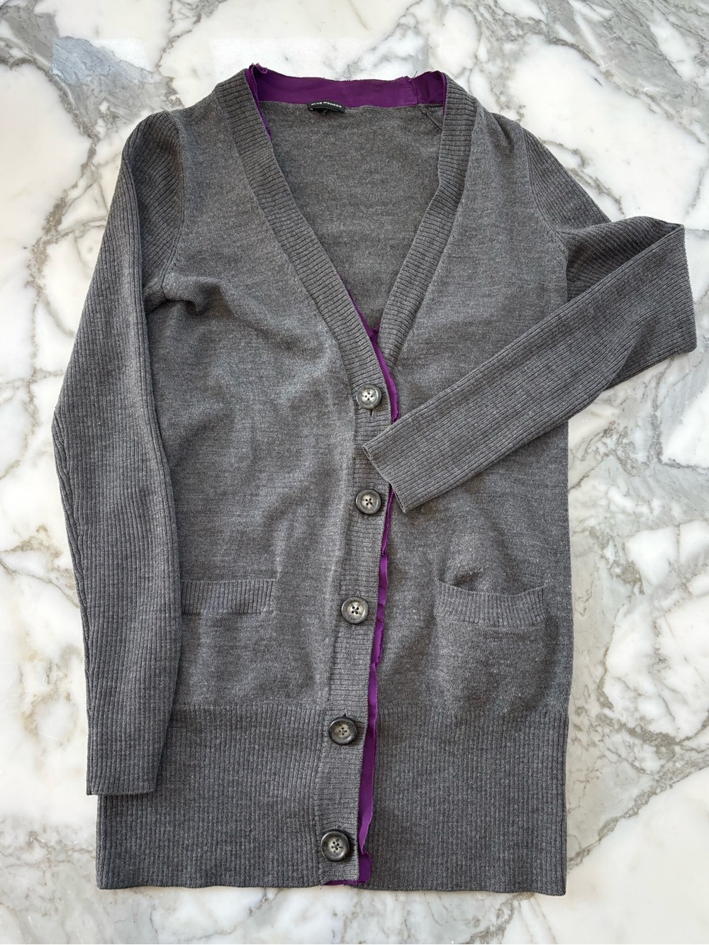 Club Monaco wool and silk long line cardigan